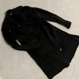 Michael Starr 100% extra fine wool gray sweater/ jacket